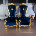 wood gold chairs wedding luxury,King chair throne